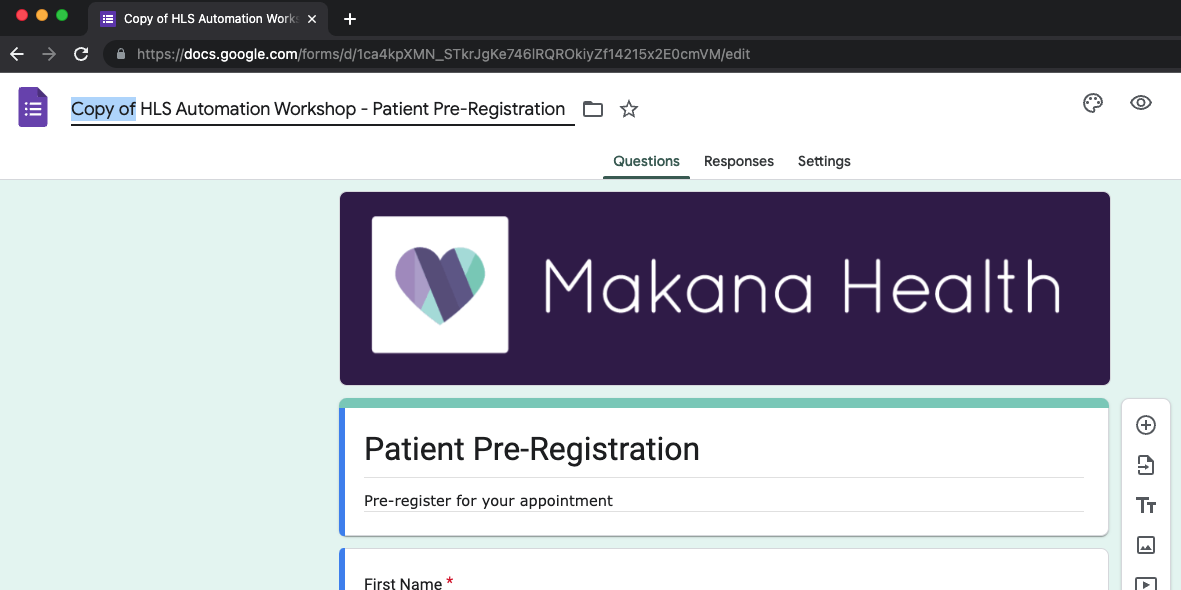 module1 lab1 google form rename
